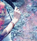 Girl tattoo summer