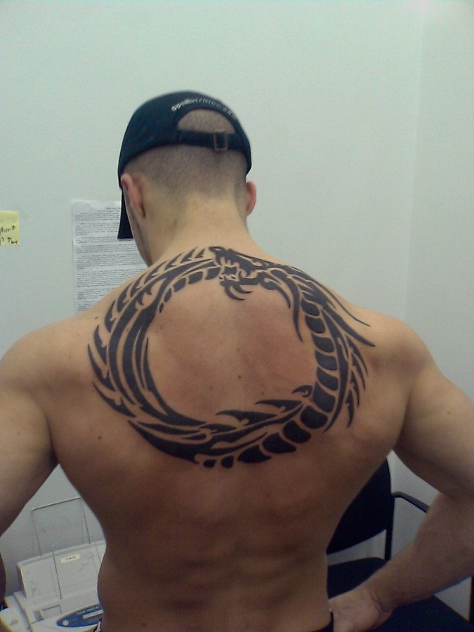 back tattoo designs circle