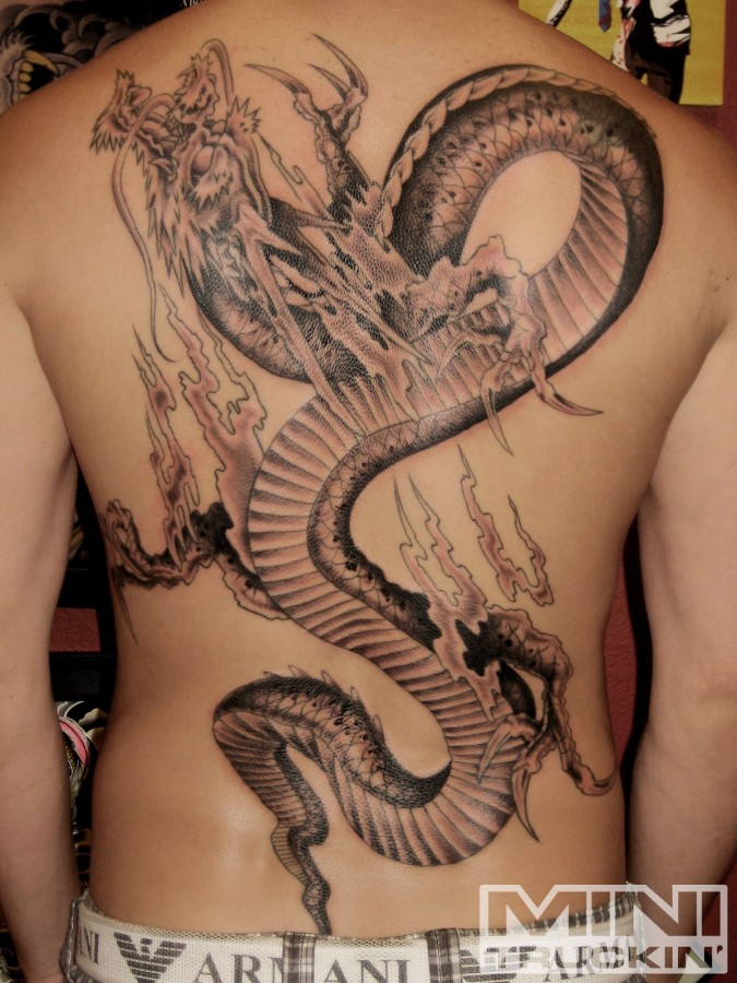 back tattoo designs dragon