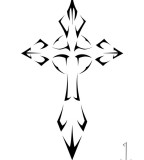 tattoo cross designs cross in tribal