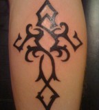 tattoo cross designs tribal