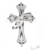 tattoo cross designs tribal cross