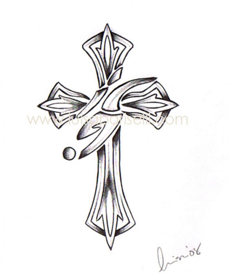 tattoo cross designs tribal cross