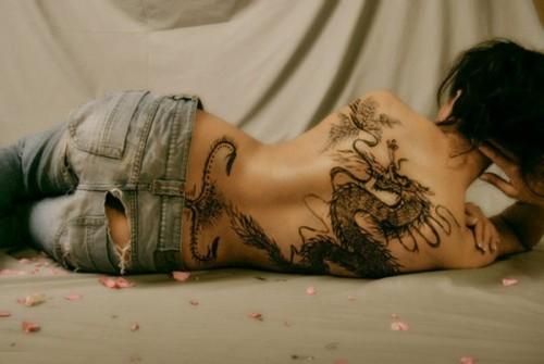 women tattoo designs back