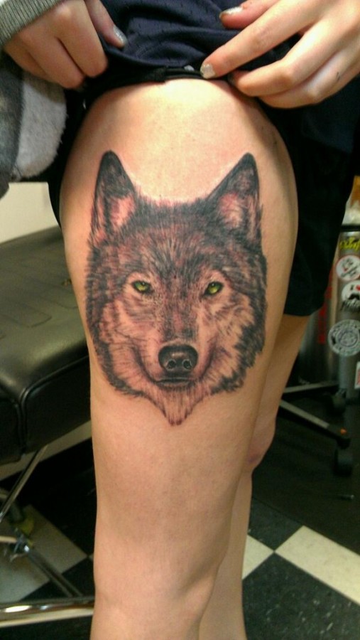 Cool-wolf-tattoo