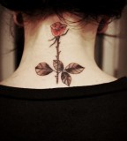 Cute-Rose-neck-tattoo