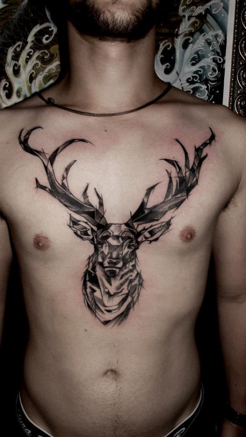 Deer-tattoo