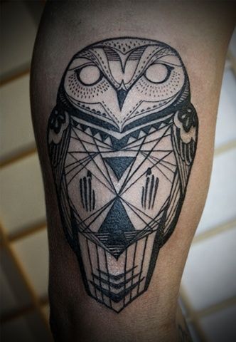 geometric-owl-tattoo