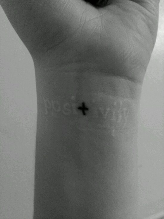 white ink tattoo black and white positivity