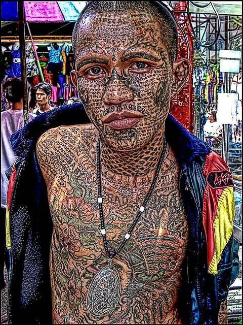 all body tattoo for man pierced nipples