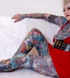 all body tattoo for woman senior woman world record