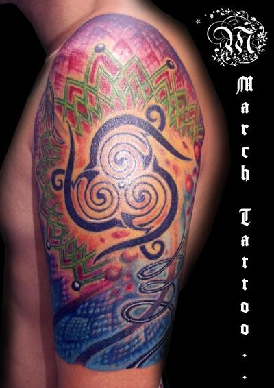 energy tattoo spirals