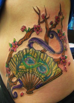 fan tattoo asian