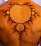 fractal tattoo big fractal on back