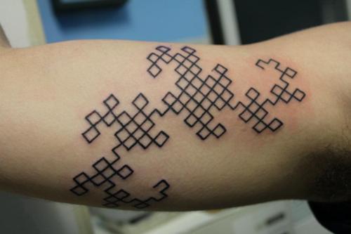 fractal tattoo dragon curve