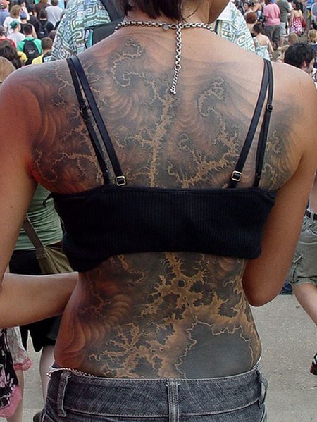 fractal tattoo full back