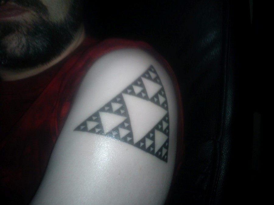 fractal tattoo triangles