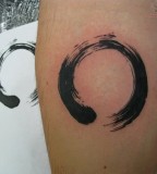 geometric abstract tattoo zen circle