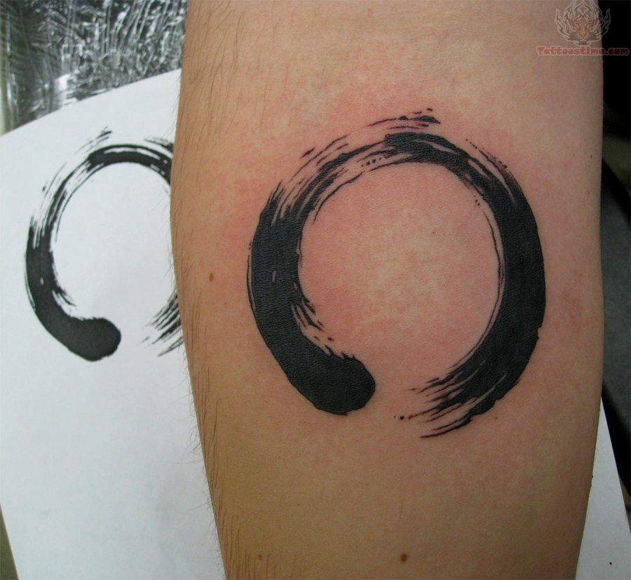 geometric abstract tattoo zen circle