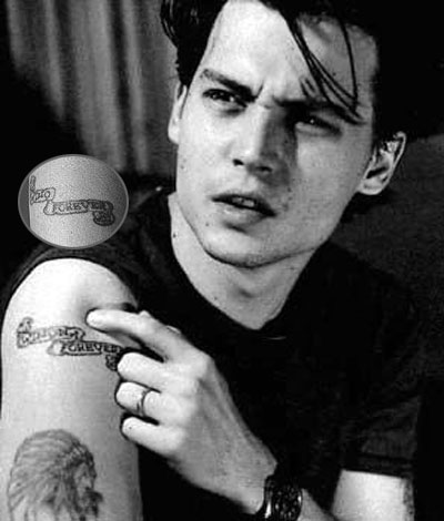 johnny depp tattoo winona forever to wino forever