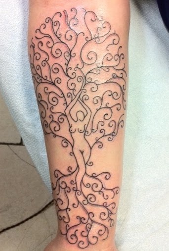 pagan tattoo goddess tree of life tattoo