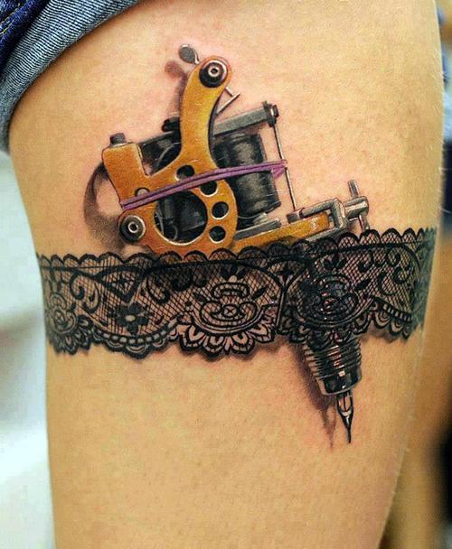 realistic tattoo tattoo instruments