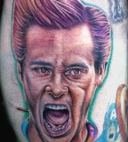 tattoo by Mike DeVries ace ventura