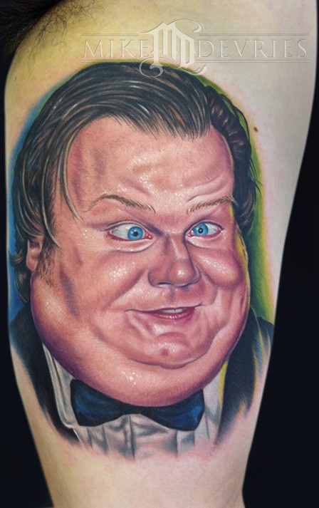 tattoo by Mike DeVries chris farley