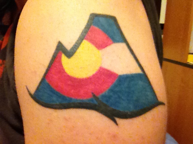 colorado mountain tattoo