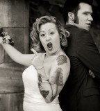 couple tattoo crazy bride