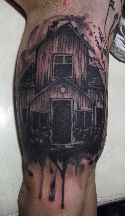 fairytale tattoo old house