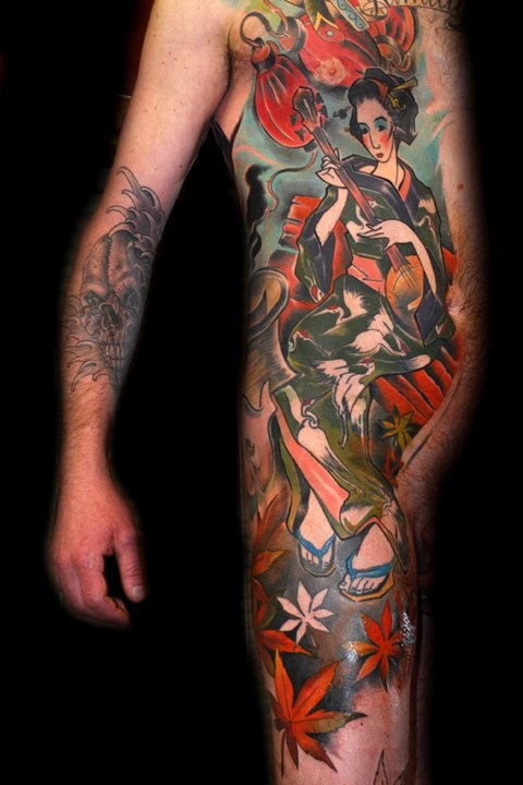 geisha tattoo by bugs