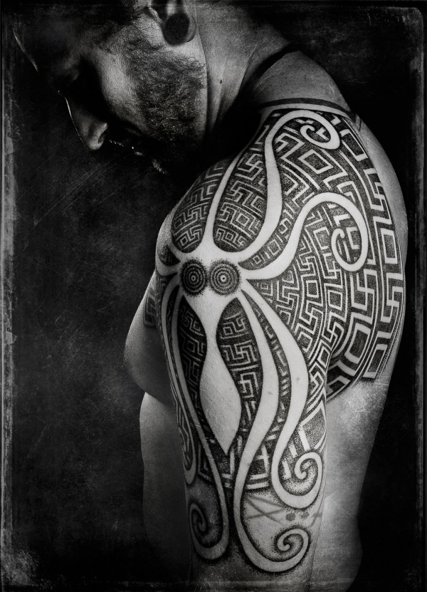 maori octopus tattoo