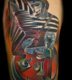 musician tattoo by bugs