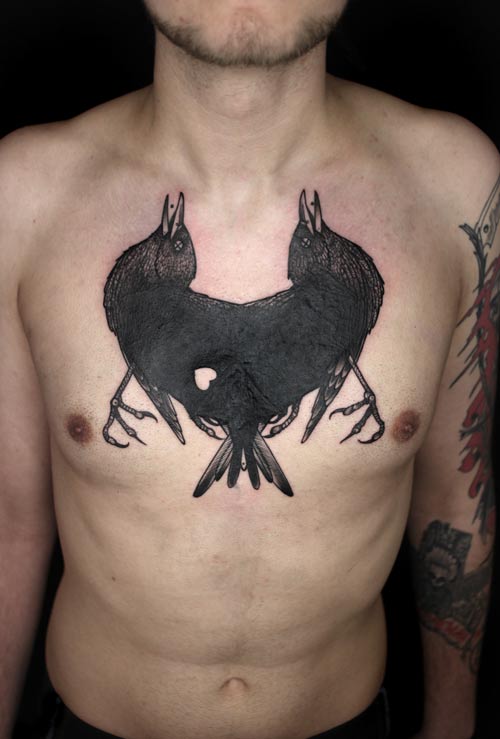 peter aurisch tattoo black crows