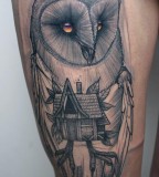 peter aurisch tattoo owl