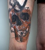 peter aurisch tattoo skull pipe