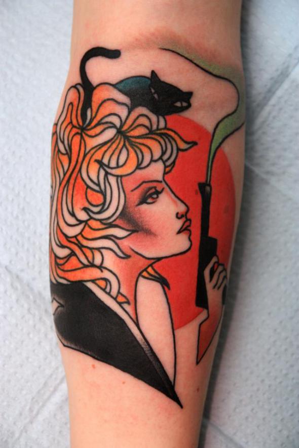 secret agent tattoo by jimmy duvall
