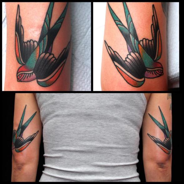 swallow tattoo by jimmy duvall