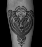 bear tattoo by jean philippe burton