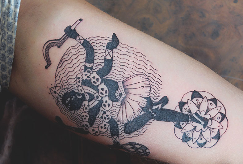 dancing goddess tattoo by diana katsko