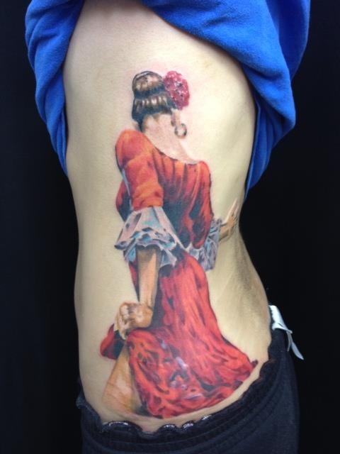 flamenco dancer tattoo