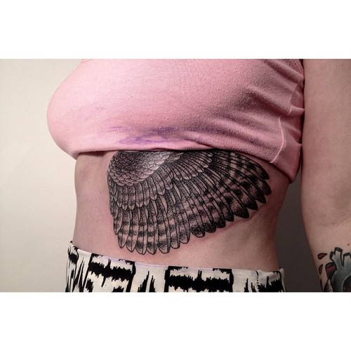 wing tattoo by victor j webster