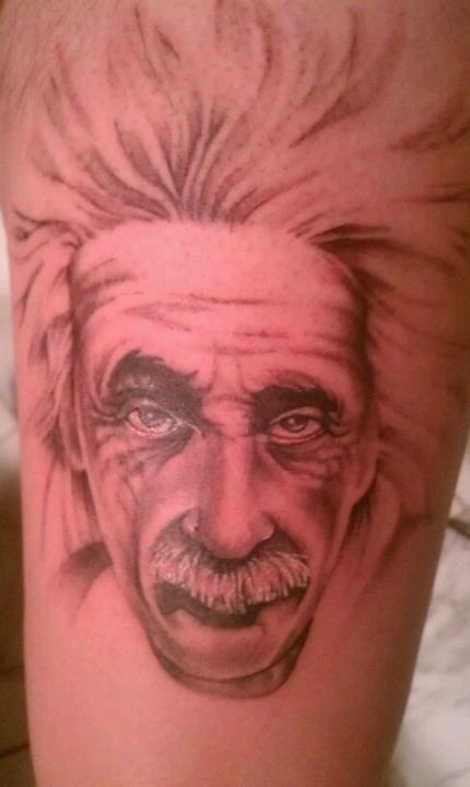 Albert Einstein tattoo