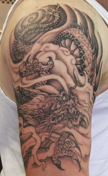 Amazing dragon tattoo