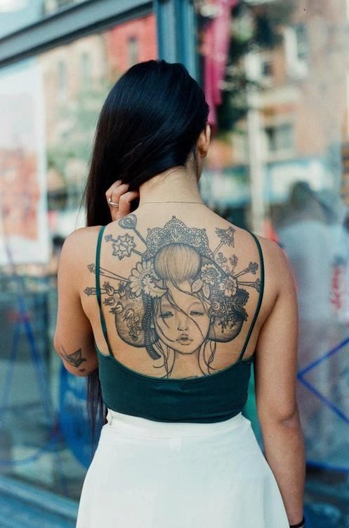 Asian Geisha tattoo