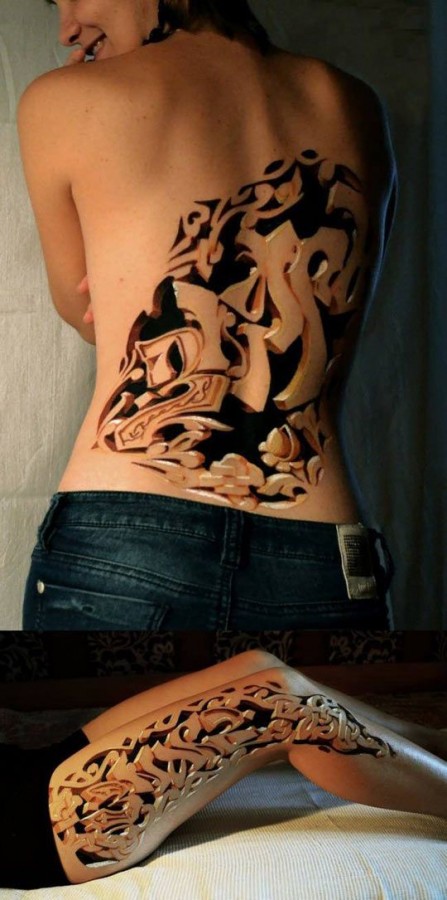 Awesome 3D tattoo