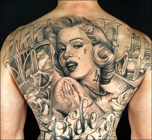 Awesome Marilyn Monroe tattoo