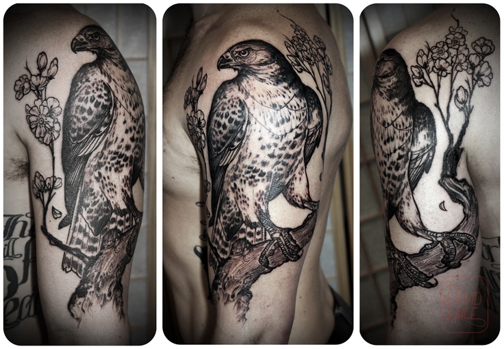 Awesome eagle tattoo by David Hale