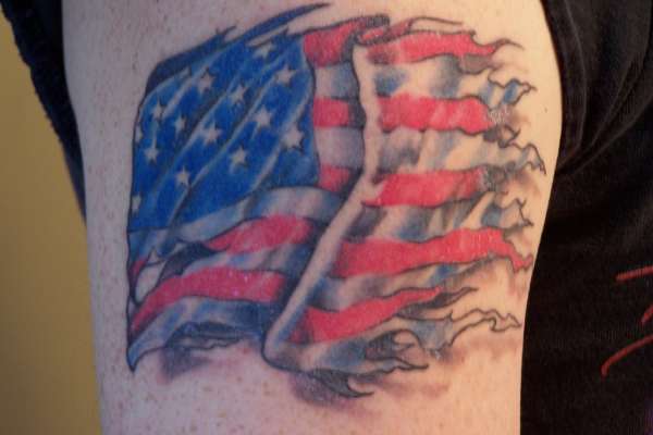 Awesome flag tattoo